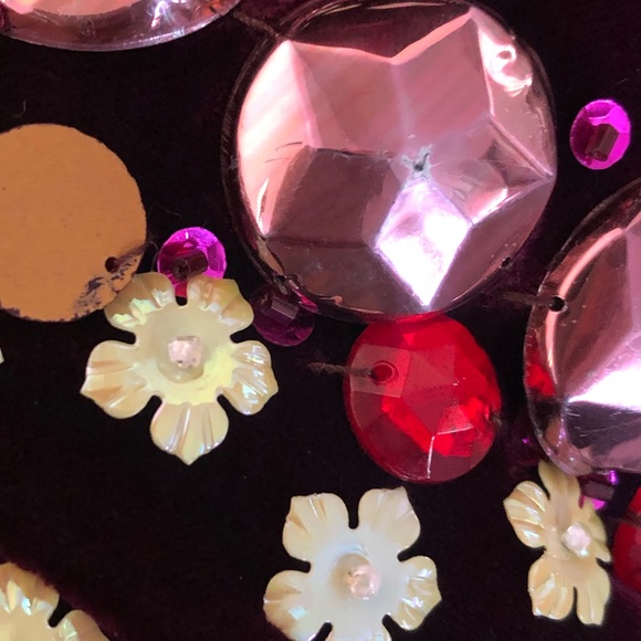 Vintage 60’s velvet sequin beaded sequin cape - Picture 5 of 16